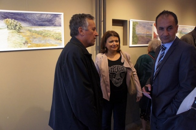 Michel et Alain Salducci Exposition vernissage Patrick Salducci janvier 2015