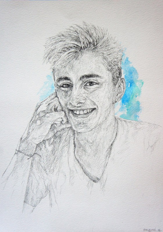 Portrait au crayon