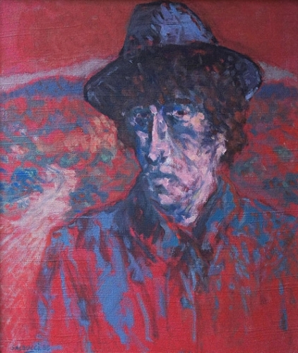 1985 Huile sur toile 44 50cm