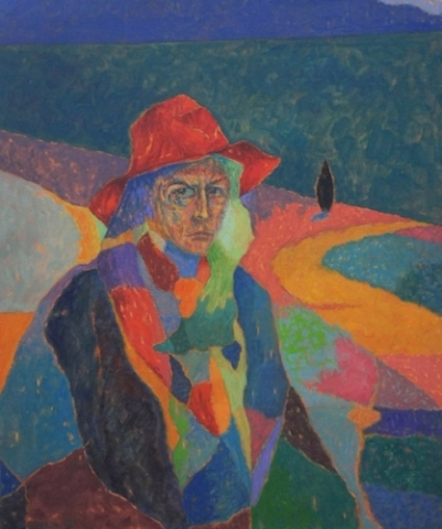 1988 Huile sur toile 65 54cm