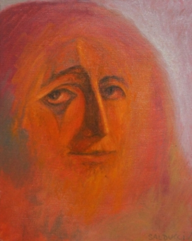 1990 Huile sur toile 27 22cm