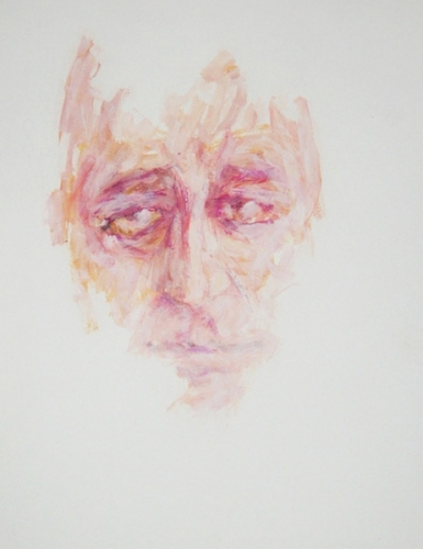 1990 acrylique sur papier 29 21cm
