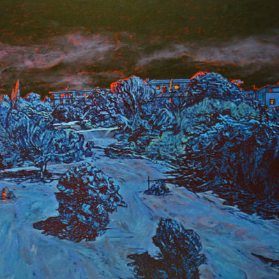 Peinture paysage nuit Patrick Salducci