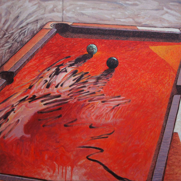 Peinture table de billard Patrick Salducci