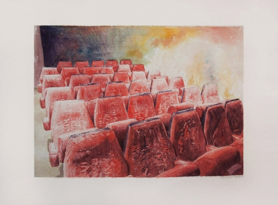 Aquarelle cinéma  artiste peintre