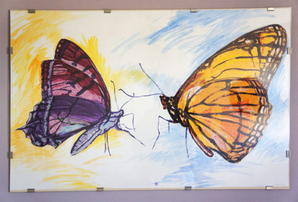 Peinture papillons Patrick Salducci