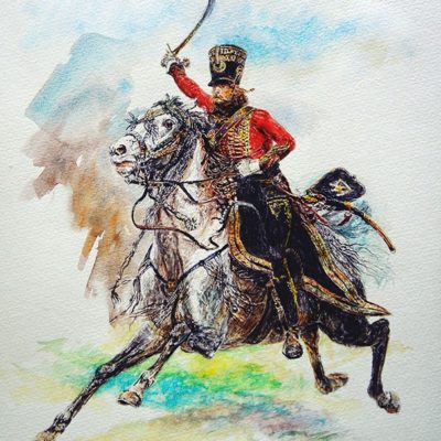 aquarelle-hussard-napoleon