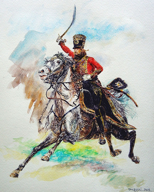 aquarelle-hussard-napoleon