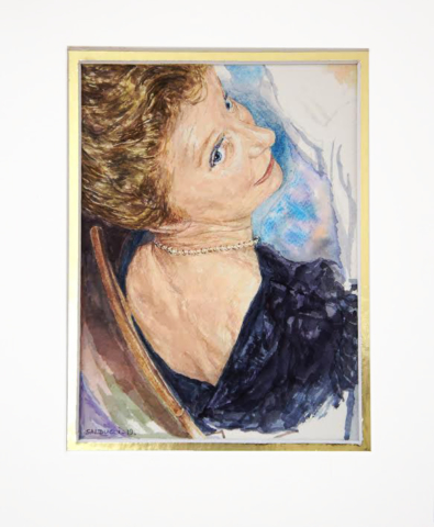 Portrait Aquarelle portraitiste artiste peintre Marseille