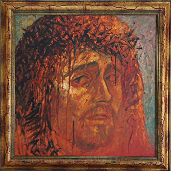 Jésus visage taleau