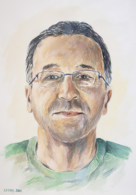 Portrait par Cyril Etesse Artiste peintre portraitiste Marseille