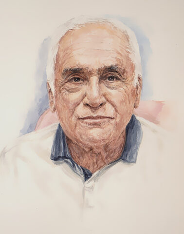 commande portrait homme marseill Commande Portrait Aquarelle mariage