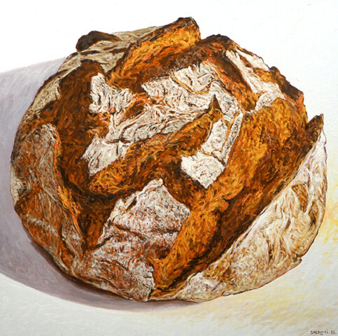 Peinture à l'huile le Pain de Patrick Salducci